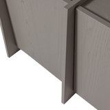 BROCK TV MEUBEL 102 CM ESSEN FINEER WARMGRIJS [fsc]