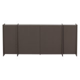 BROCK DRESSOIR 200 CM ESSEN FINEER MIDDENBRUIN [fsc]