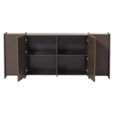 BROCK DRESSOIR 200 CM ESSEN FINEER MIDDENBRUIN [fsc]