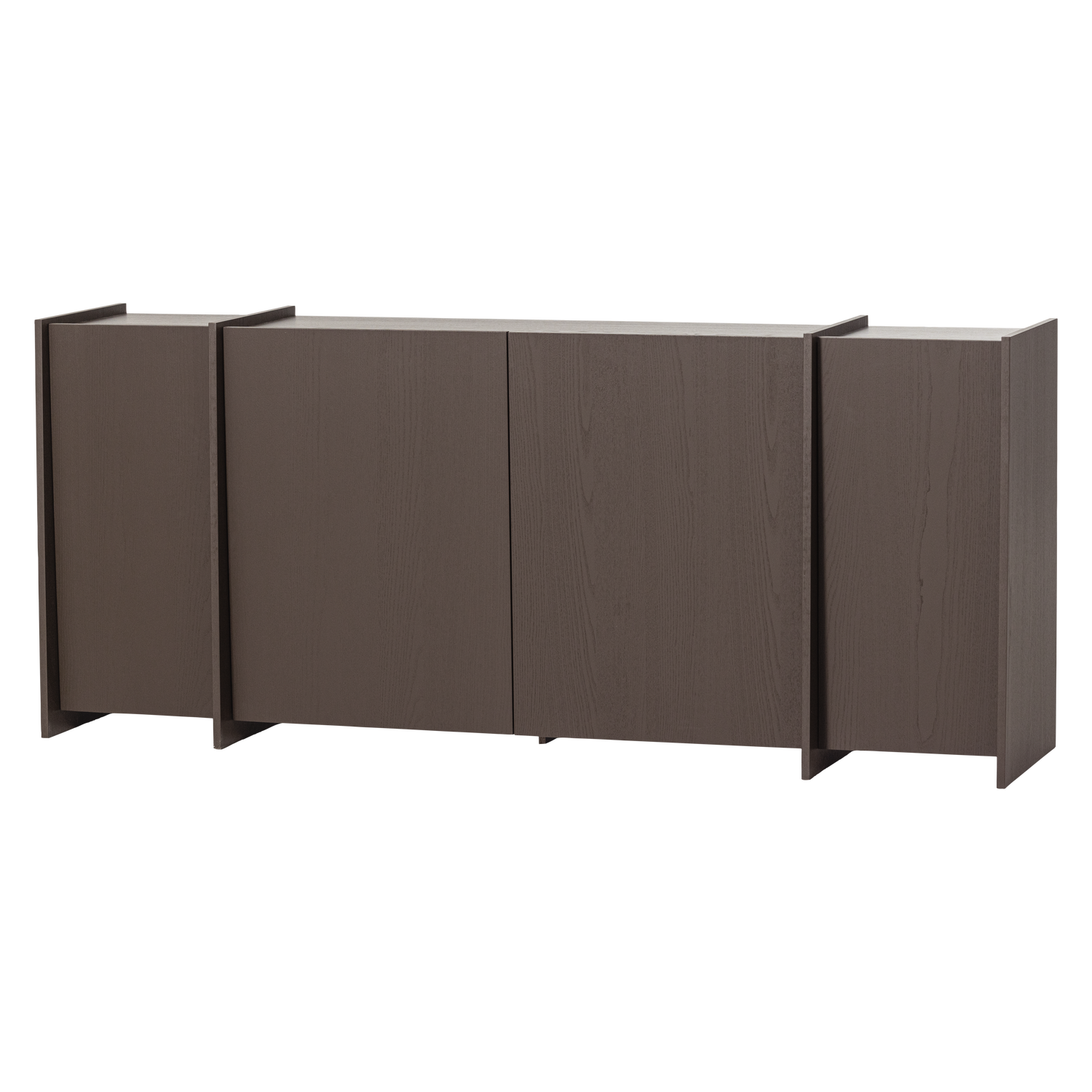 BROCK DRESSOIR 200 CM ESSEN FINEER MIDDENBRUIN [fsc]