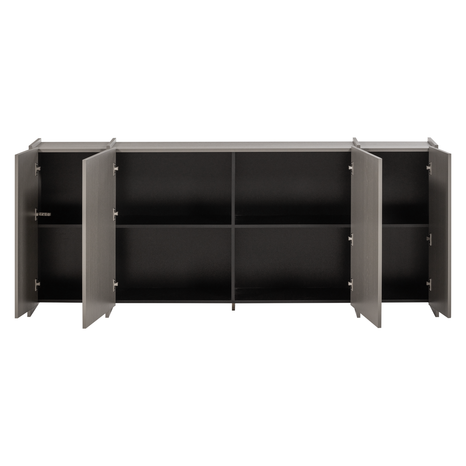 BROCK DRESSOIR 200 CM ESSEN FINEER WARMGRIJS [fsc]