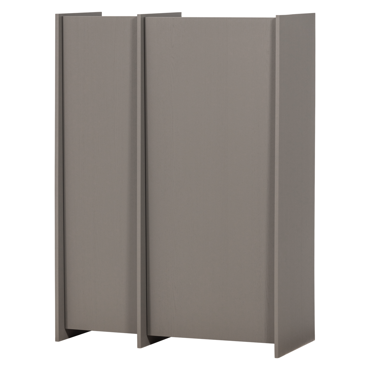 BROCK 2-DEURS KAST ESSEN FINEER WARMGRIJS [fsc]