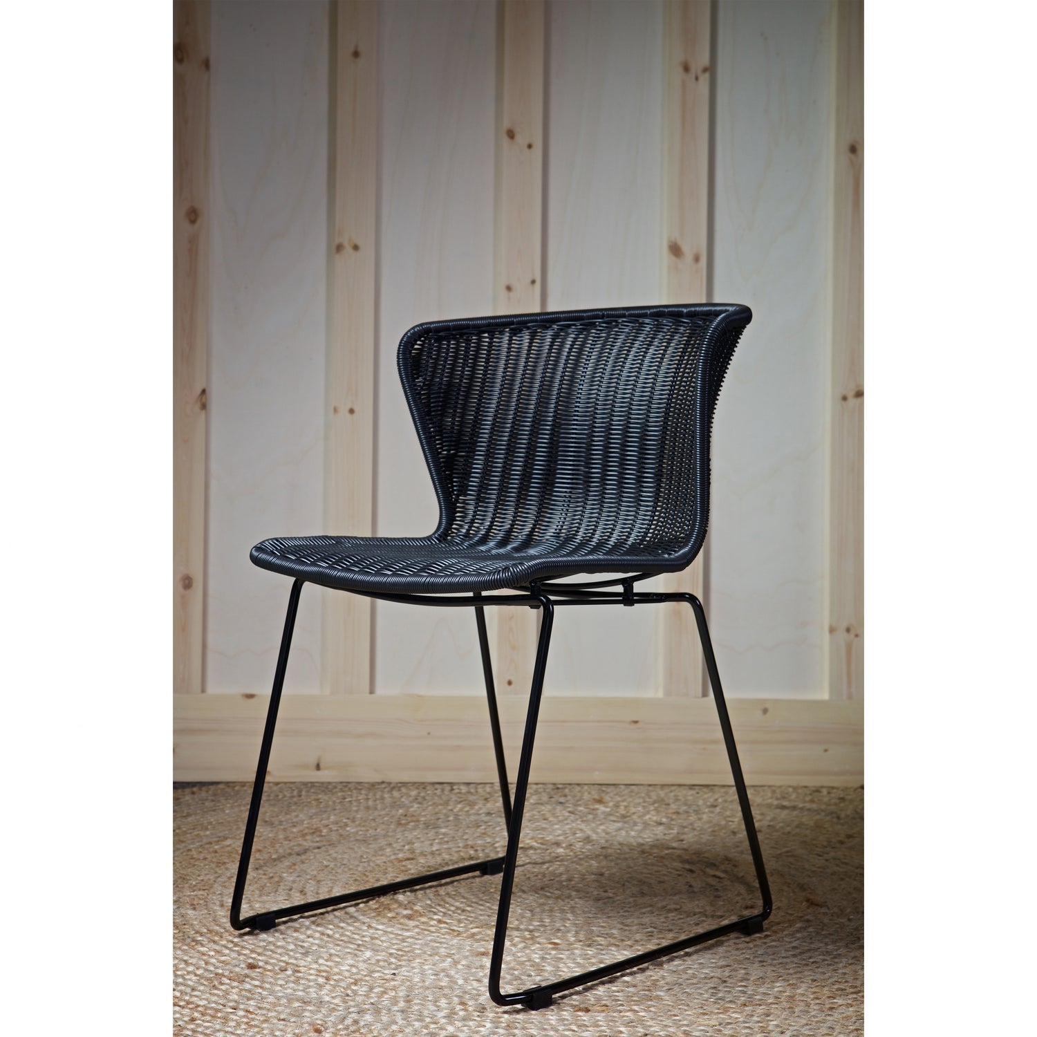 WINGS TUINSTOEL ZWART - SET VAN 2