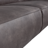 STATEMENT XL 4-ZITS BANK 372 CM ECOLEER DONKERGRIJS