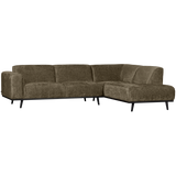 STATEMENT HOEKBANK RECHTS STRUCTURE VELVET BONSAI