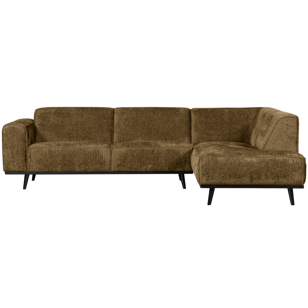 STATEMENT HOEKBANK RECHTS STRUCTURE VELVET BRASS