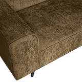 STATEMENT HOEKBANK RECHTS STRUCTURE VELVET BRASS