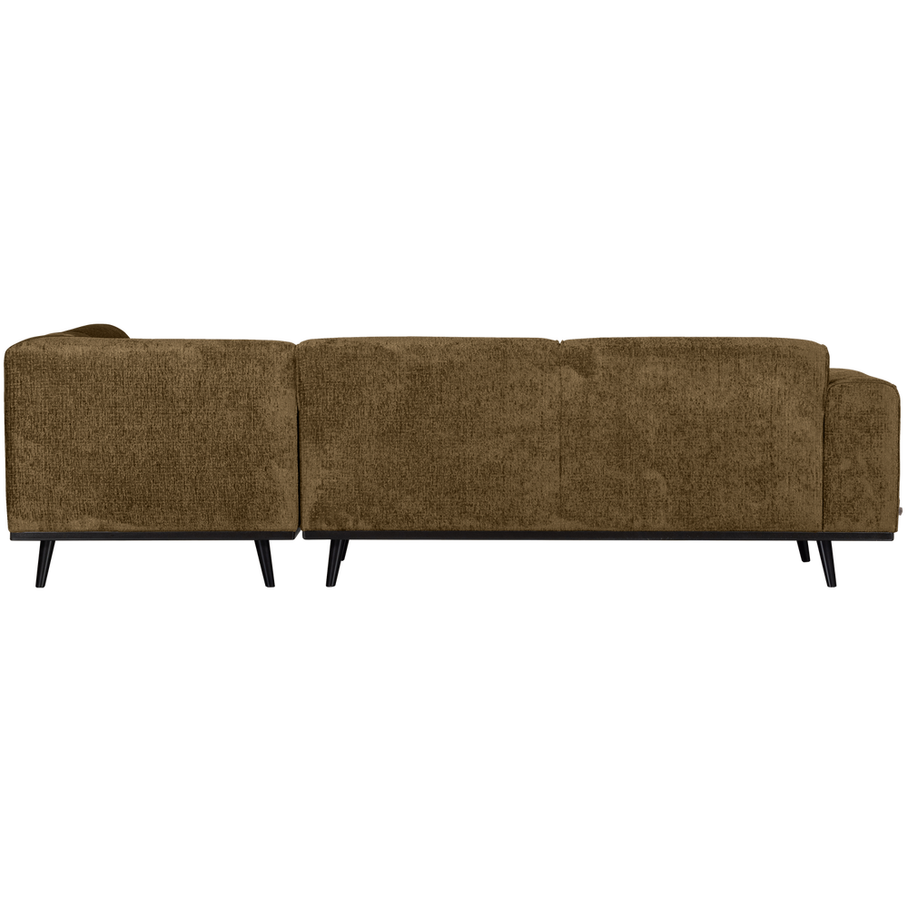 STATEMENT HOEKBANK RECHTS STRUCTURE VELVET BRASS