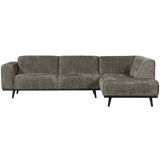 STATEMENT HOEKBANK RECHTS STRUCTURE VELVET FROST