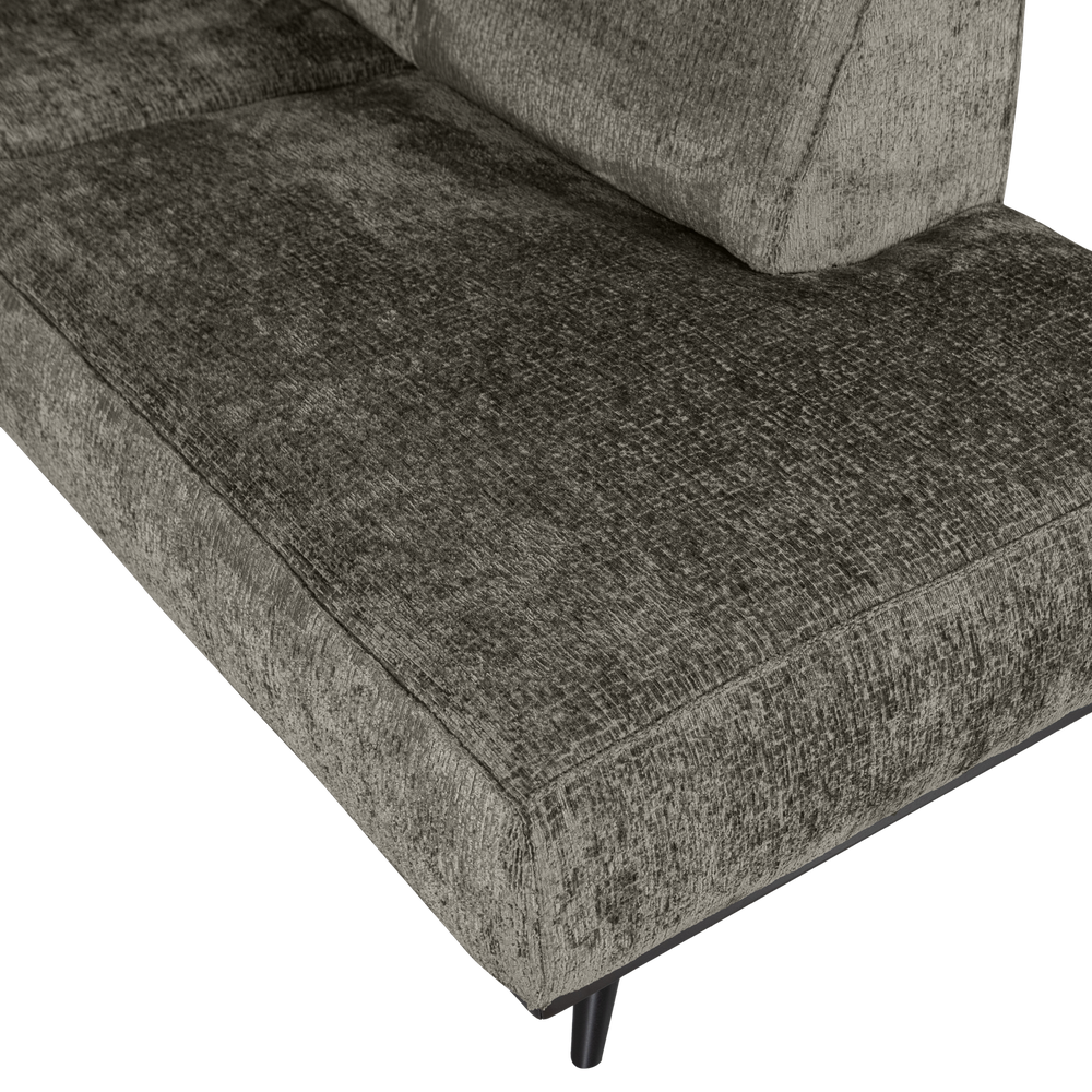 STATEMENT HOEKBANK RECHTS STRUCTURE VELVET FROST