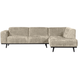 STATEMENT HOEKBANK RECHTS STRUCTURE VELVET WHEATFIELD