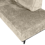 STATEMENT HOEKBANK RECHTS STRUCTURE VELVET WHEATFIELD