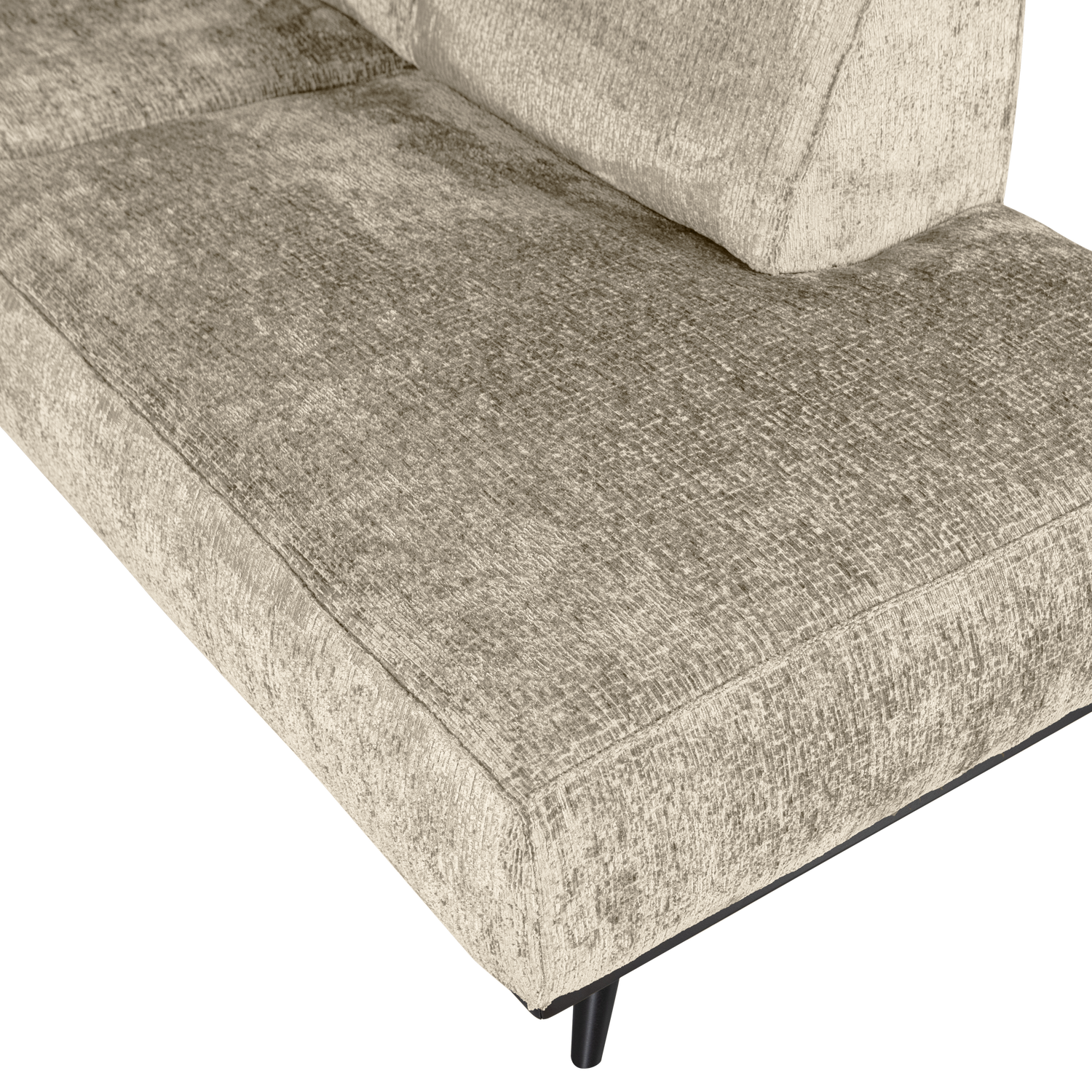 STATEMENT HOEKBANK RECHTS STRUCTURE VELVET WHEATFIELD