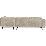 STATEMENT HOEKBANK RECHTS STRUCTURE VELVET WHEATFIELD