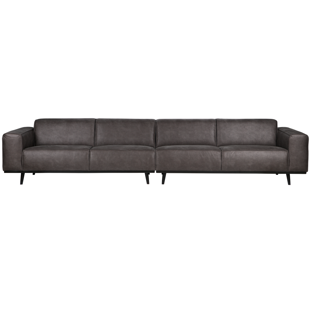 STATEMENT XL 4-ZITS BANK 372 CM ECOLEER DONKERGRIJS