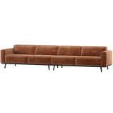 STATEMENT XL 4-ZITS BANK 372 CM CHENILLE VELVET TERRA