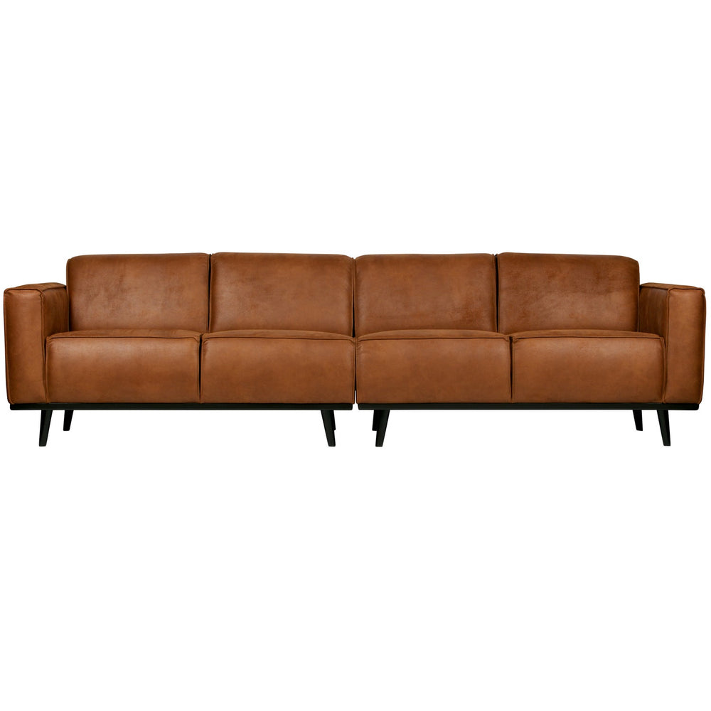 STATEMENT 4-ZITS BANK 280 CM ECOLEER COGNAC