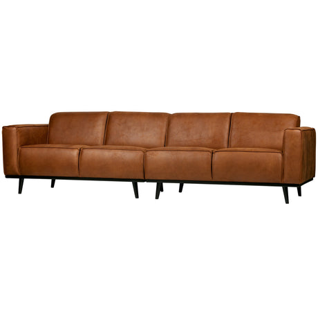 STATEMENT 4-ZITS BANK 280 CM ECOLEER COGNAC
