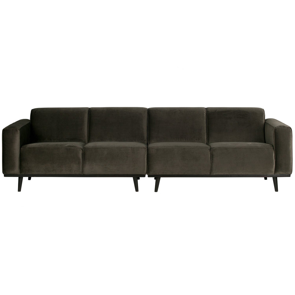 STATEMENT 4-ZITS BANK 280 CM VELVET WARMGROEN
