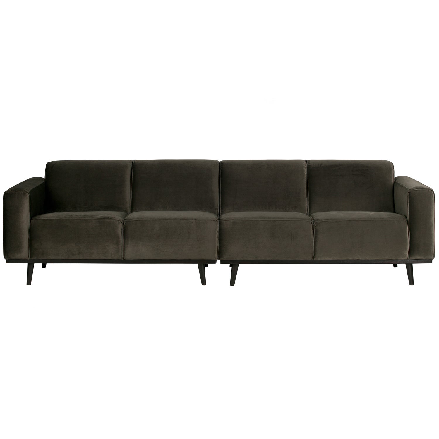 STATEMENT 4-ZITS BANK 280 CM VELVET WARMGROEN