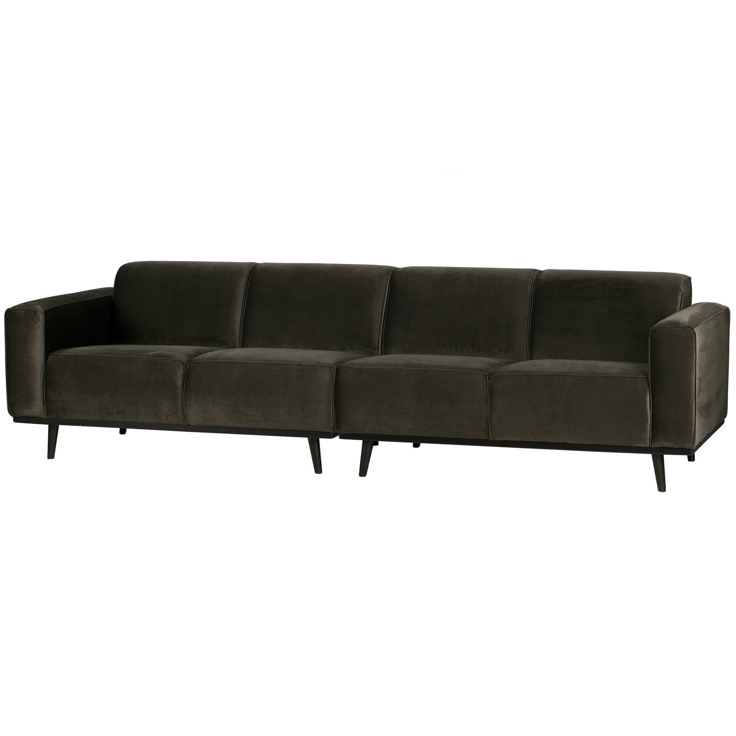 STATEMENT 4-ZITS BANK 280 CM VELVET WARMGROEN