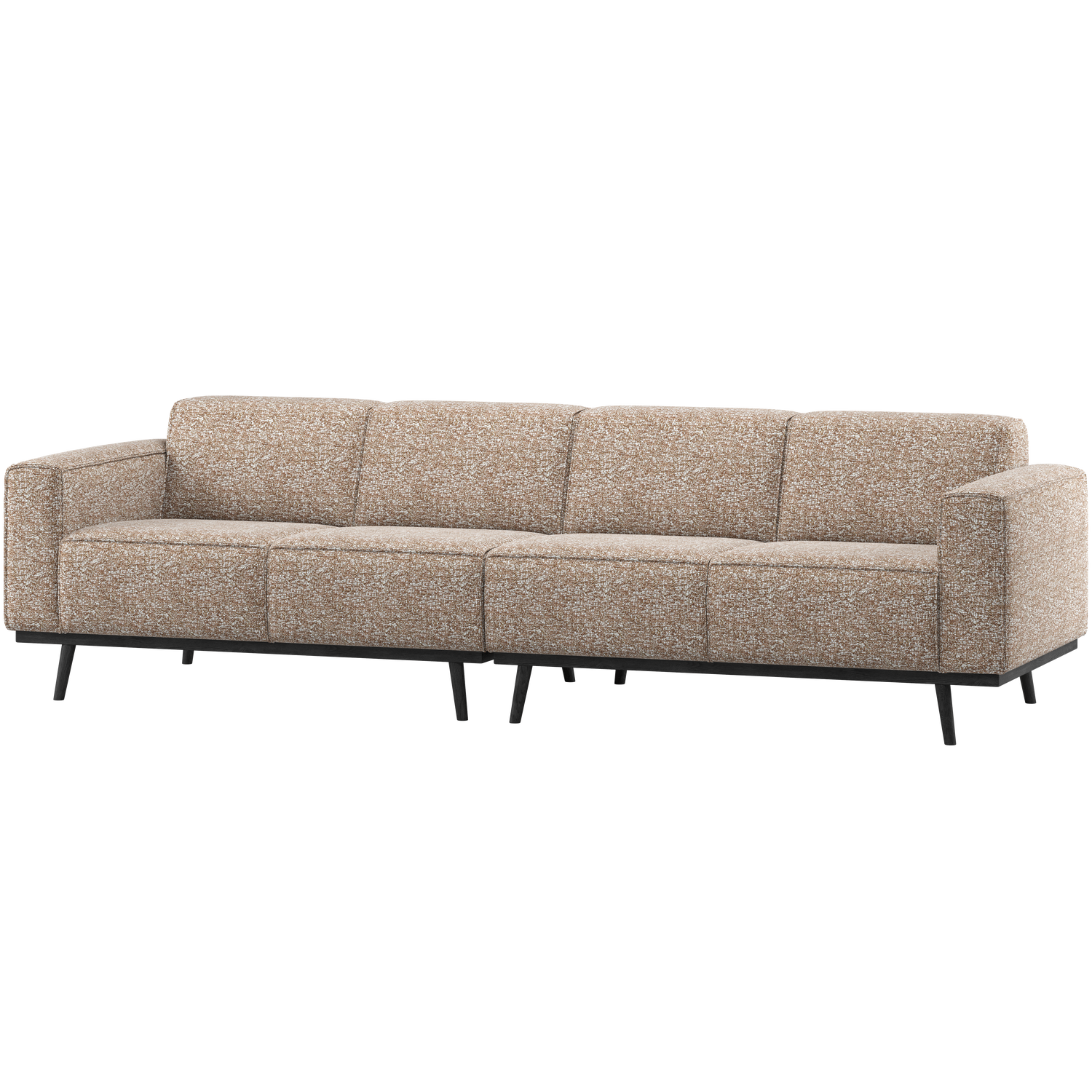 STATEMENT 4-ZITS BANK 280 CM LICHTBRUIN MELANGE