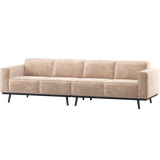 STATEMENT 4-ZITS BANK 280 CM CHENILLE VELVET NATUREL