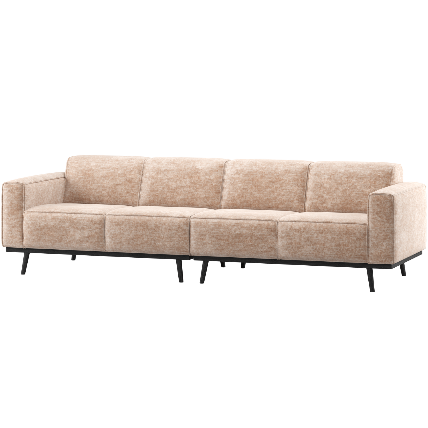 STATEMENT 4-ZITS BANK 280 CM CHENILLE VELVET NATUREL