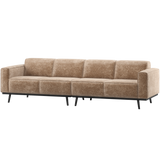 STATEMENT 4-ZITS BANK 280 CM CHENILLE VELVET TAUPE
