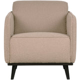 STATEMENT FAUTEUIL MET ARM BOUCLE BEIGE