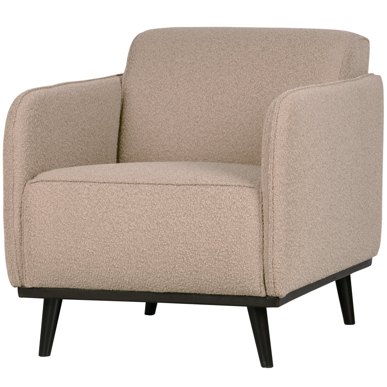 STATEMENT FAUTEUIL MET ARM BOUCLE BEIGE