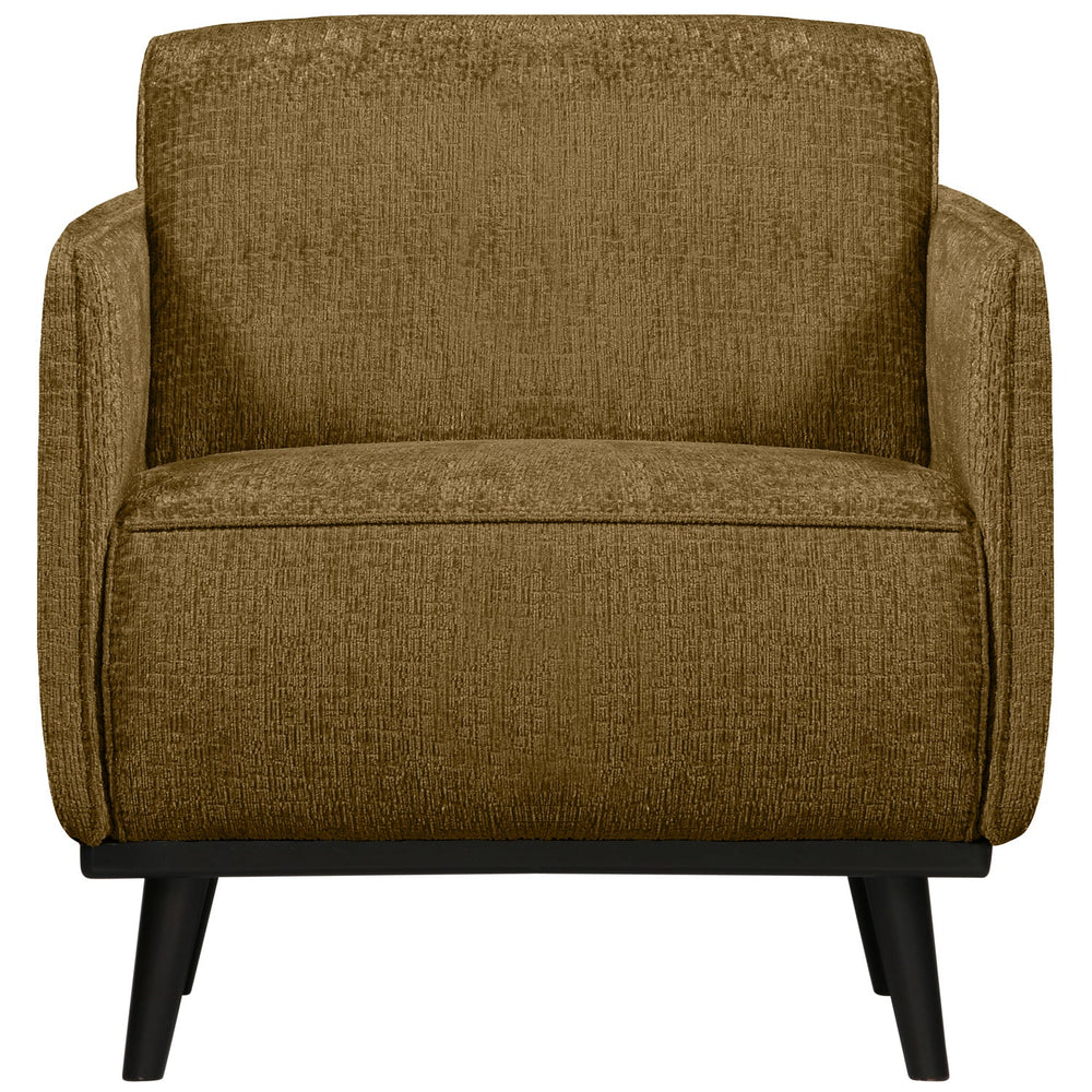 STATEMENT FAUTEUIL MET ARM STRUCTURE VELVET BRASS