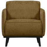 STATEMENT FAUTEUIL MET ARM STRUCTURE VELVET BRASS