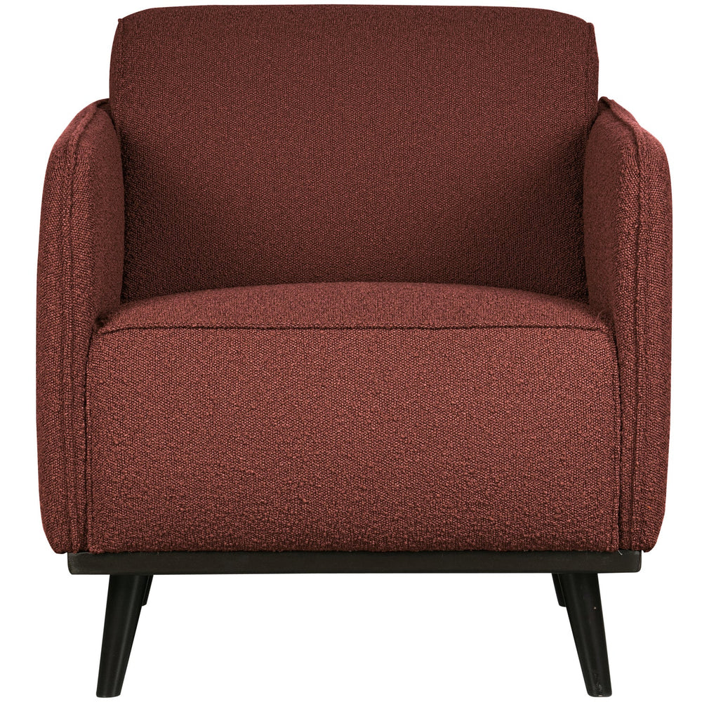 STATEMENT FAUTEUIL MET ARM BOUCLE KASTANJEBRUIN