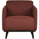 STATEMENT FAUTEUIL MET ARM BOUCLE KASTANJEBRUIN