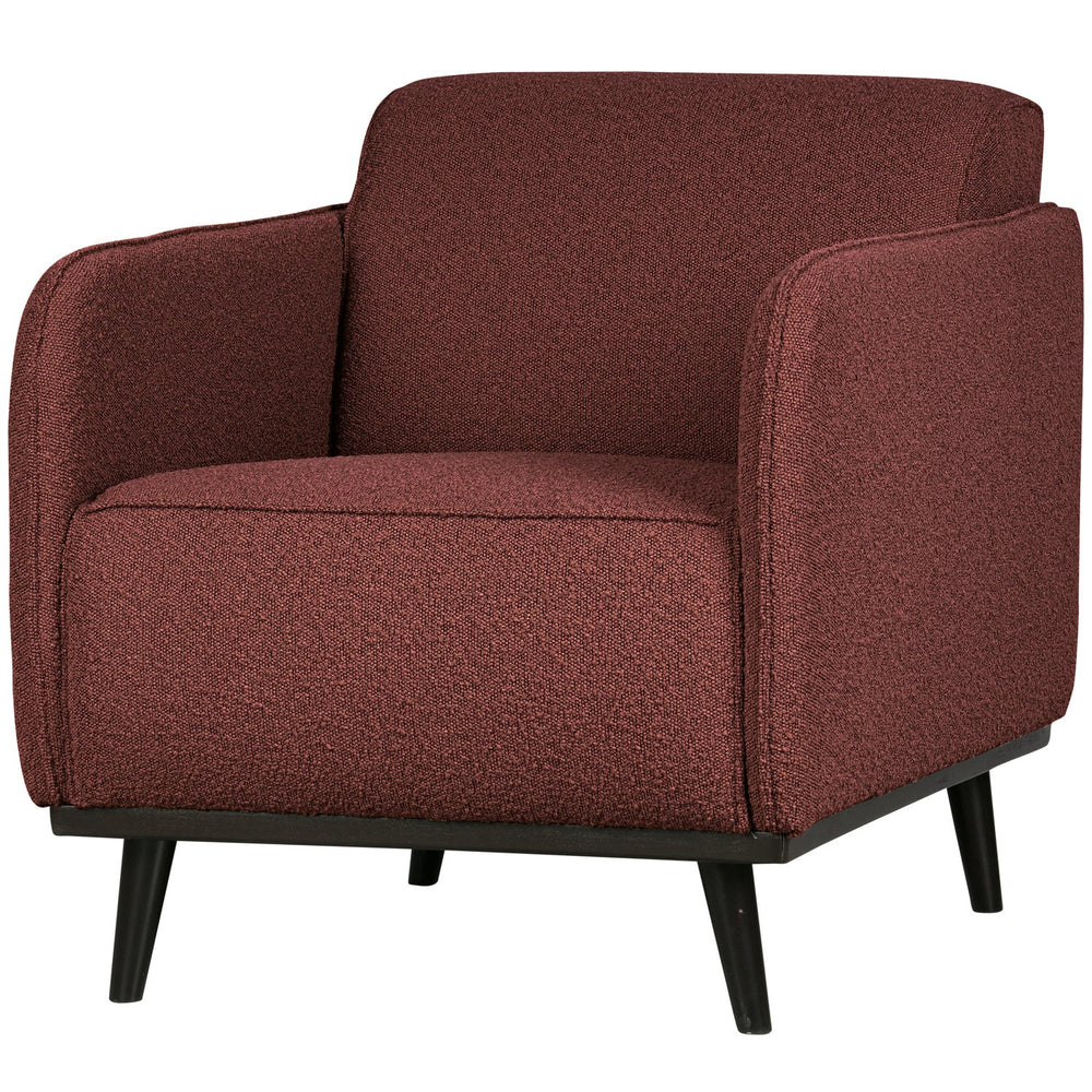 STATEMENT FAUTEUIL MET ARM BOUCLE KASTANJEBRUIN