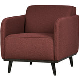 STATEMENT FAUTEUIL MET ARM BOUCLE KASTANJEBRUIN