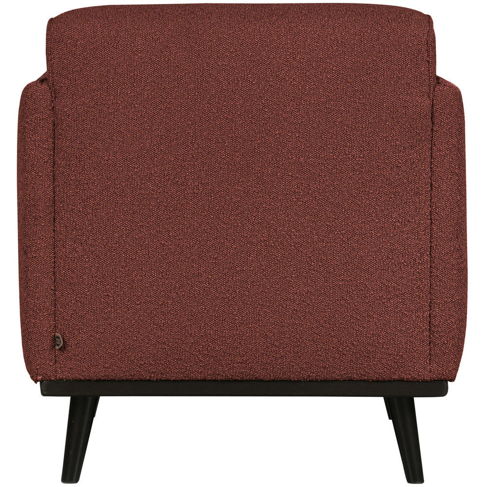STATEMENT FAUTEUIL MET ARM BOUCLE KASTANJEBRUIN