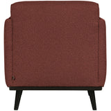 STATEMENT FAUTEUIL MET ARM BOUCLE KASTANJEBRUIN