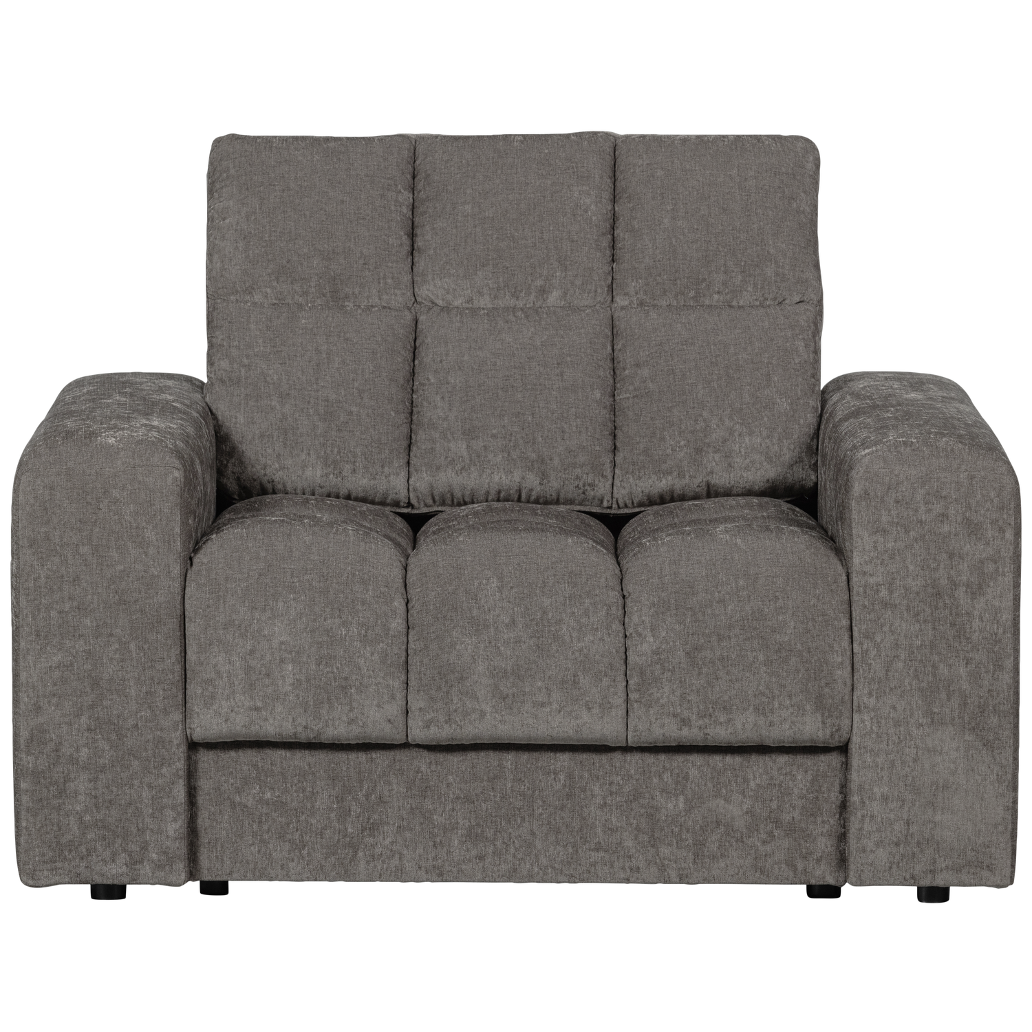 SECOND DATE FAUTEUIL VELVET GRIJS