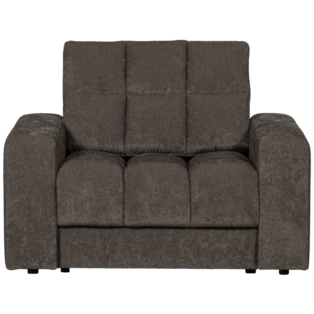 SECOND DATE FAUTEUIL VELVET WARMGRIJS