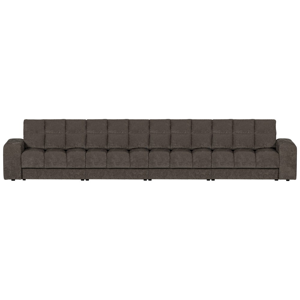 SECOND DATE 4-ZITS BANK VELVET WARMGRIJS