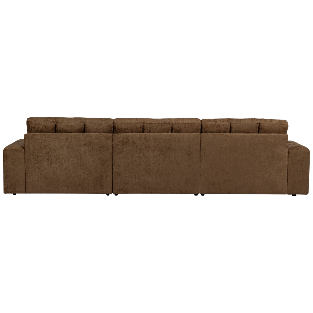 SECOND DATE CHAISE LONGUE RECHTS STRUCTURE VELVET BRASS