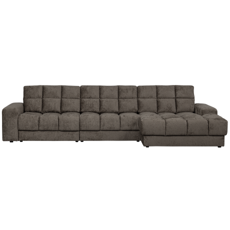 SECOND DATE CHAISE LONGUE RECHTS STRUCTURE VELVET MOUNTAIN