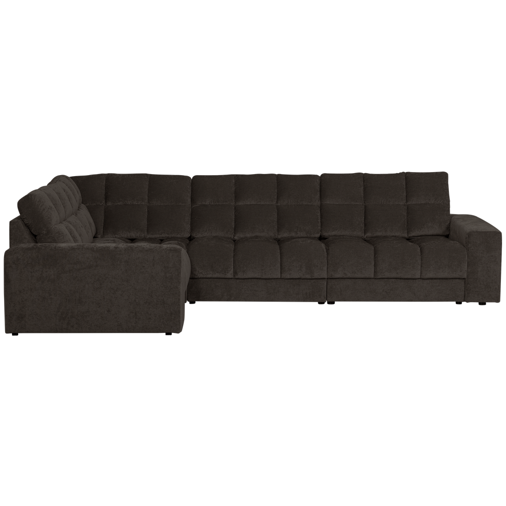 SECOND DATE HOEKBANK LINKS VELVET ANTRACIET