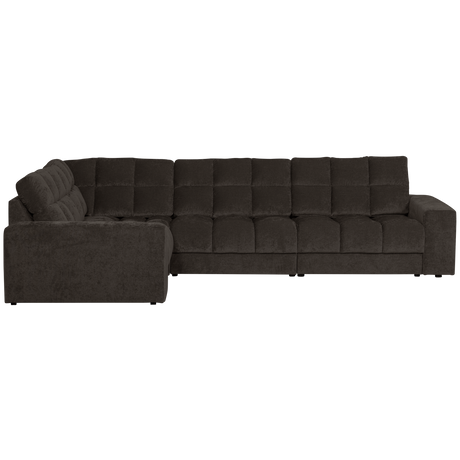 SECOND DATE HOEKBANK LINKS VELVET ANTRACIET