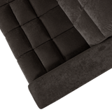 SECOND DATE HOEKBANK LINKS VELVET ANTRACIET