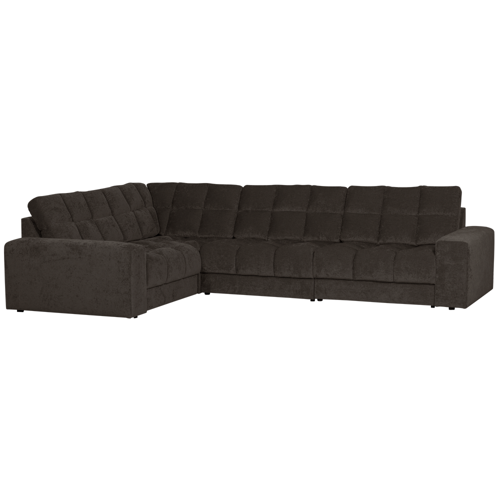 SECOND DATE HOEKBANK LINKS VELVET ANTRACIET