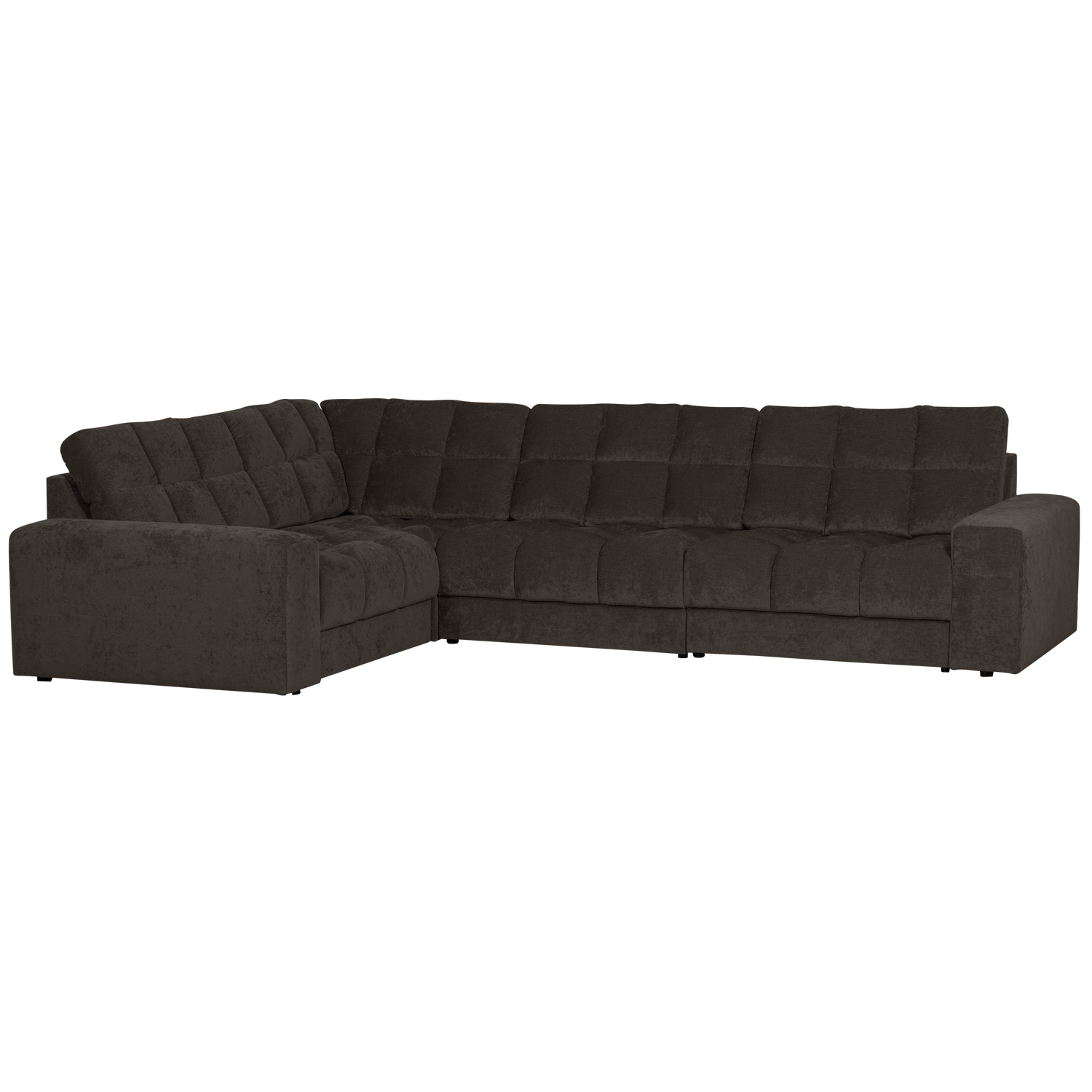 SECOND DATE HOEKBANK LINKS VELVET ANTRACIET