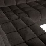 SECOND DATE HOEKBANK LINKS VELVET ANTRACIET